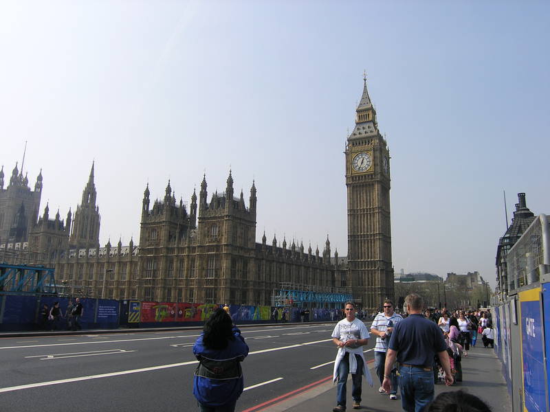 London, April 13-15th 2007: Meeting Sun Lim. Big Ben and the Houses of Parliament.