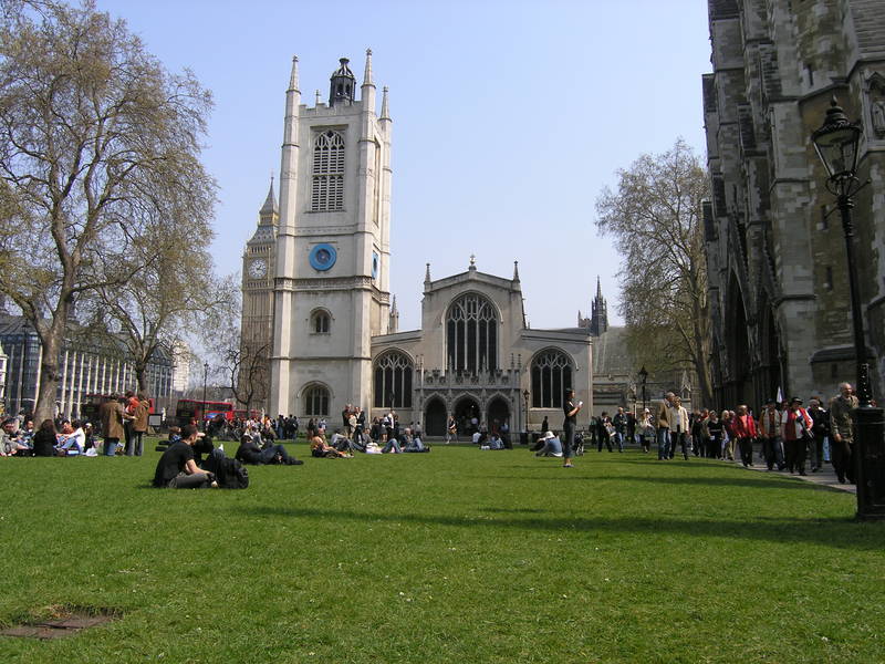 London, April 13-15th 2007: Meeting Sun Lim. Either part of Westminster Abbey or the Houses of Parliament.