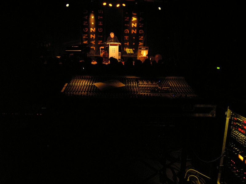 Langnau Jazz Nights 2007: Even jazz music needs a lot of technology to sound properly.