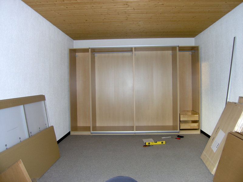 October 4th 2008: Assembling the IKEA PAX wardrobe
