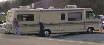 Parking with a camping car